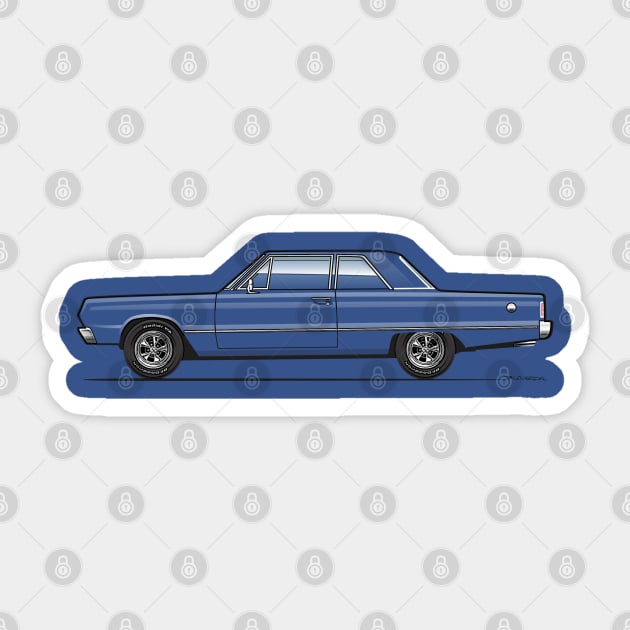 Multi-Color Body Option Apparel 2 door sedan 1966 Sticker by JRCustoms44